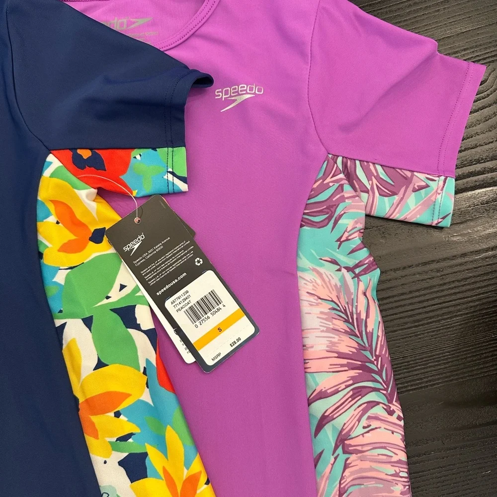 Speedo Girls Rashguards New Set Small - Picture 2 of 4